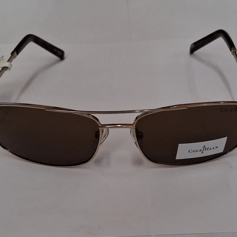 Cole Haan Distressed Gold Sunglasses: